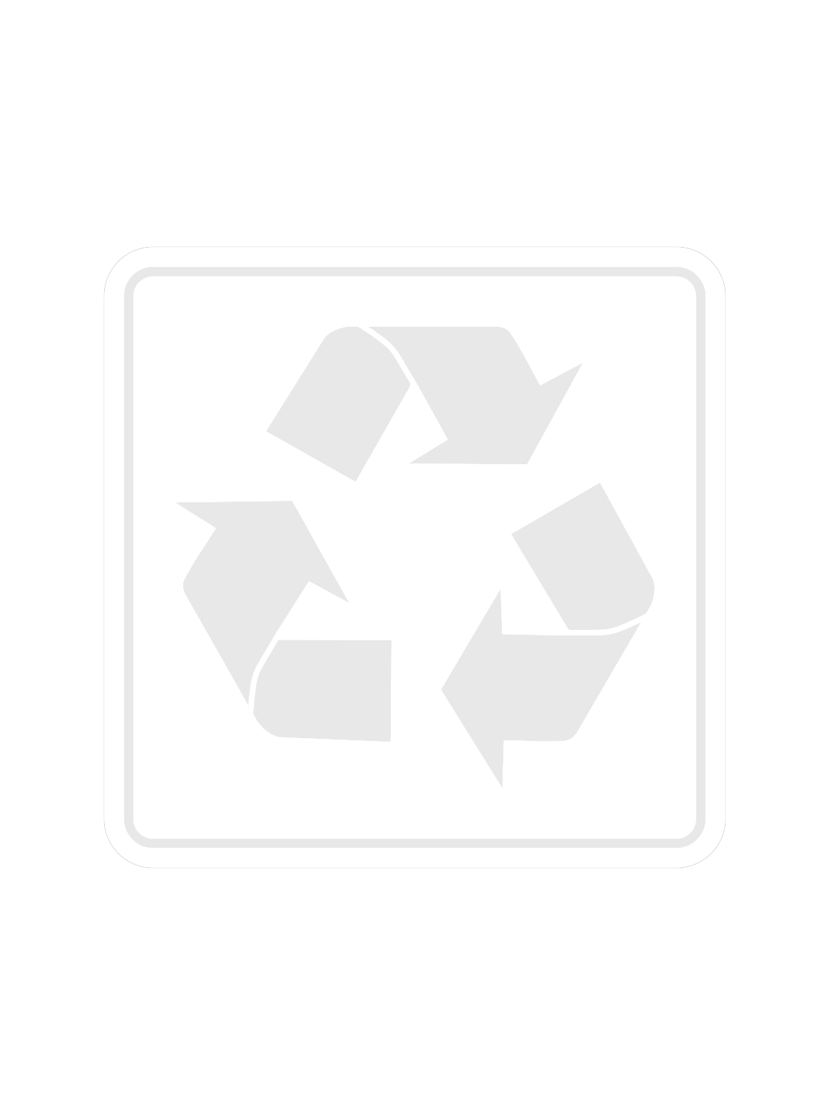 WASTE WATCHER – Label – Mobius Loop – Clear-White