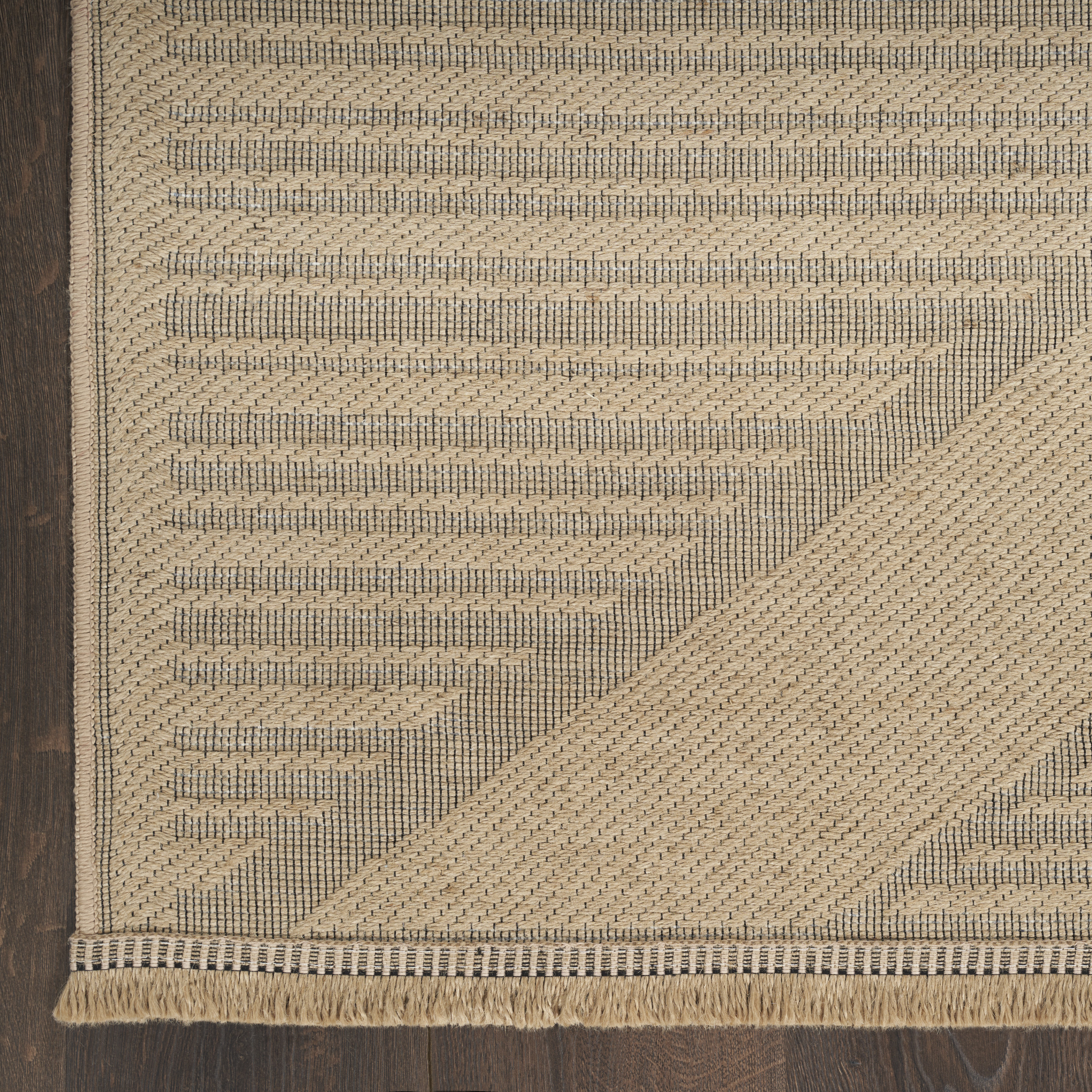 Nourison Washable Jute 7'10" x 9'10" Natural Beige Modern Indoor Rug