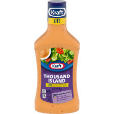 Kraft Thousand Island Lite Dressing, 16 fl oz Bottle