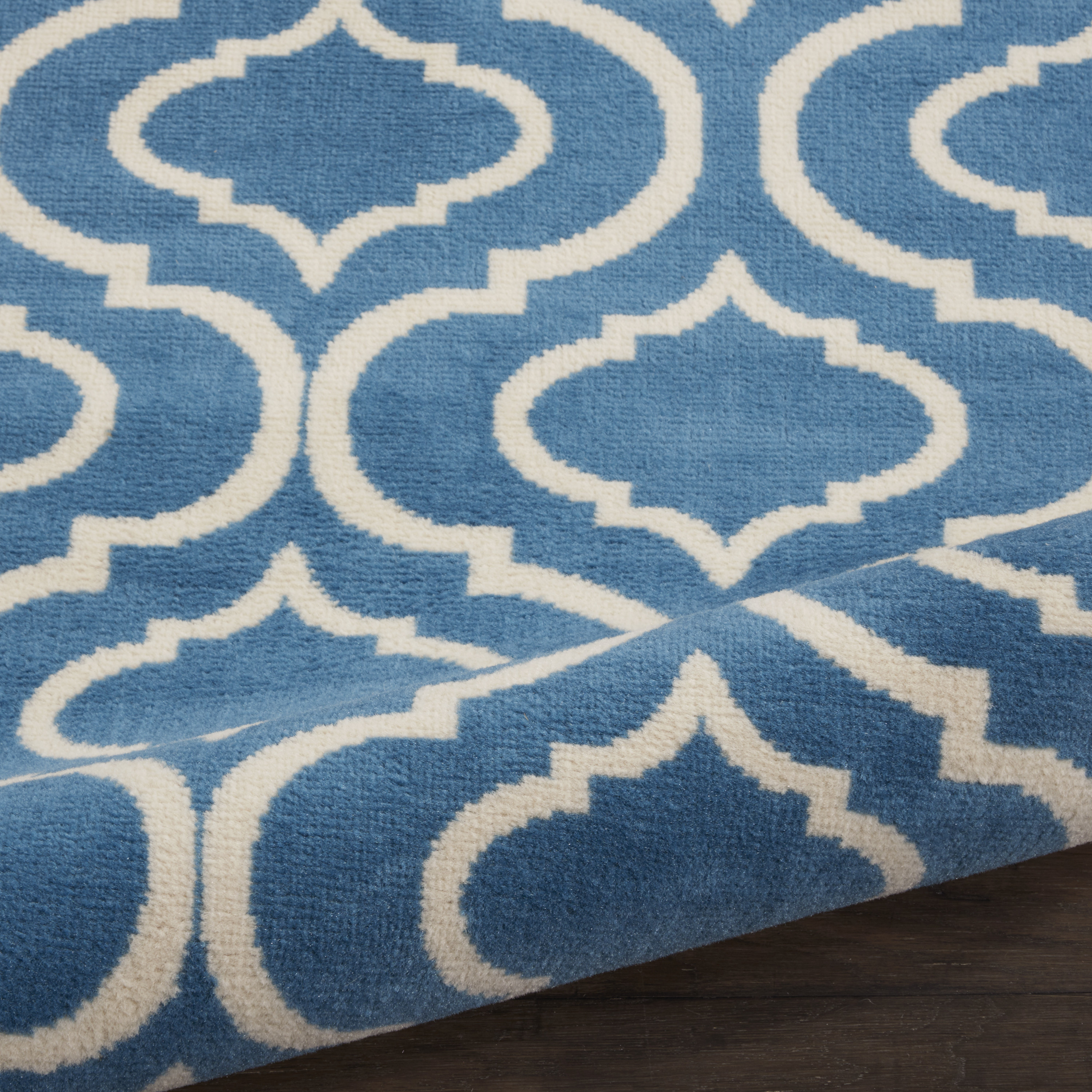 Nourison Jubilant 8' x Round Blue Contemporary Indoor Rug