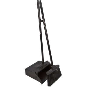 Carlisle, Duo-Pan™, Black, 12", Dust Pan with Broom