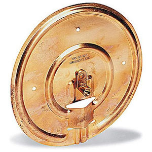 Blackburn, Ground Plate, 10 in. Dia., Copper, #14 Sol. to 4 Str. AWG, Mechanical