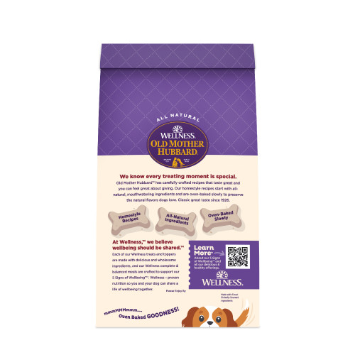 Old Mother Hubbard Classic Liv’R’Crunch back packaging