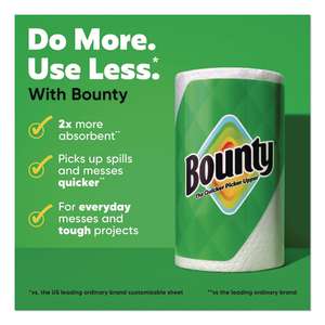 PG19274, Procter & Gamble, Bounty Select-a-Size, 60.48ft Kitchen Roll Towel, 2 ply, White