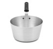5 ½-quart Wear-Ever® tapered aluminum saucepan with natural finish and silicone handle