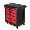 Rubbermaid Commercial, 5 Drawer Mobile Work Center, Black