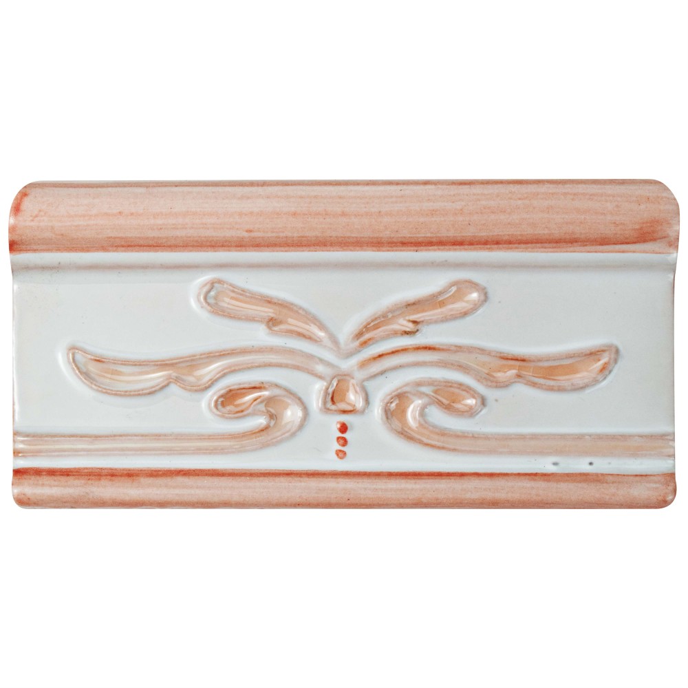 Novecento Cenefa Evoli Canela 2-5/8 in. x 5-1/8 in. Ceramic Wall Trim