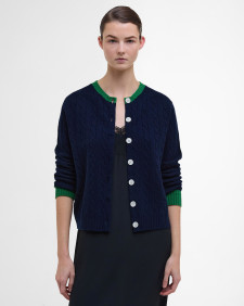 Barbour The Edit by Alexa Sammie Cardigan Nero Navy