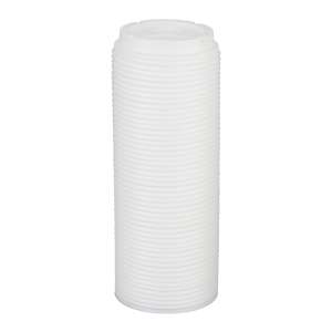 Dixie, WiseSize™, Dome Plastic Hot Cup Lids, Fits 10 oz to 16 oz, White