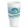 Dart, Horizon Hot or Cold Insulated Foam Drink Cups, 32 oz, Teal/White