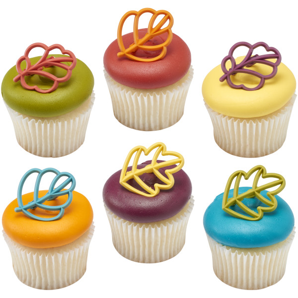 Autumn Leaves Cupcake Rings