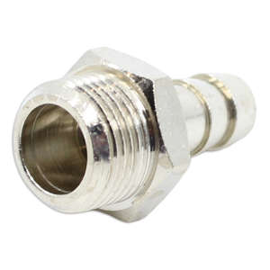 Hose Tail Straight 3/8"M D.10 Brass