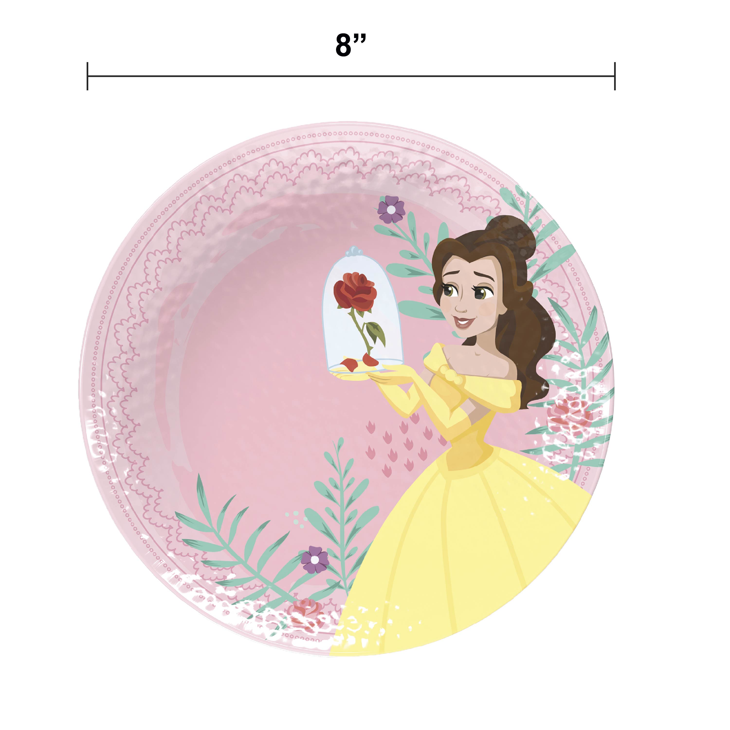 Disney Kids Plate and Bowl Set, Princess, 4-piece set slideshow image 5 Disney Kids Plate and Bowl Set, Princess, 4-piece set slideshow image 5