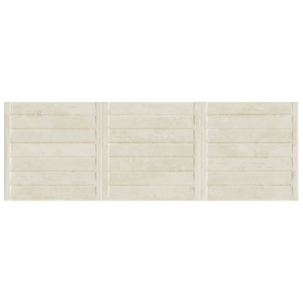 Habanera Decor Bone 11-7/8 in. x 35-1/2 in. Ceramic Wall Tile