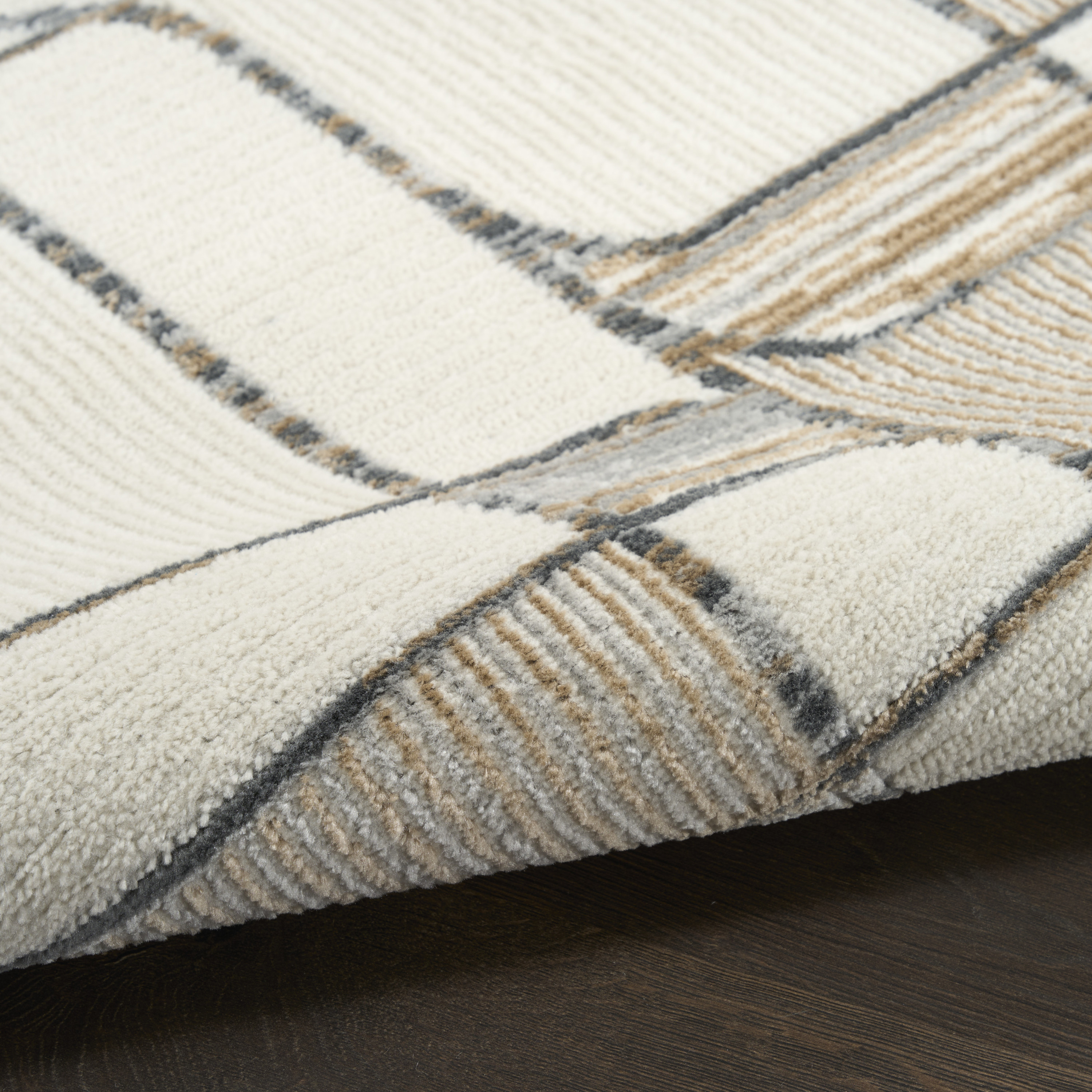 Nourison Nordic 8' x 10' Ivory Multicolor Mid-Century Modern Indoor Rug