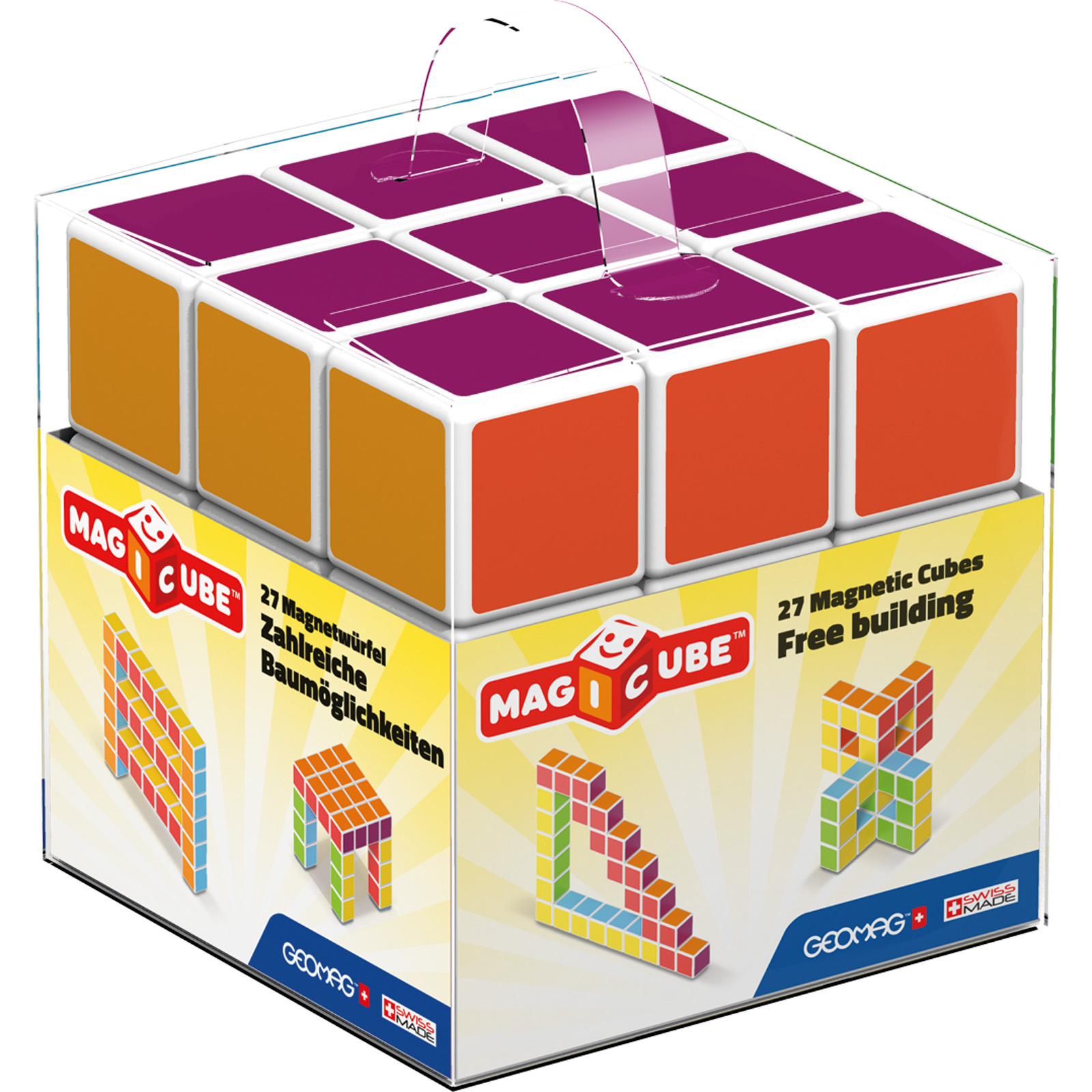 Geomag Magicube 27 Piece Multicolored Free Building Set