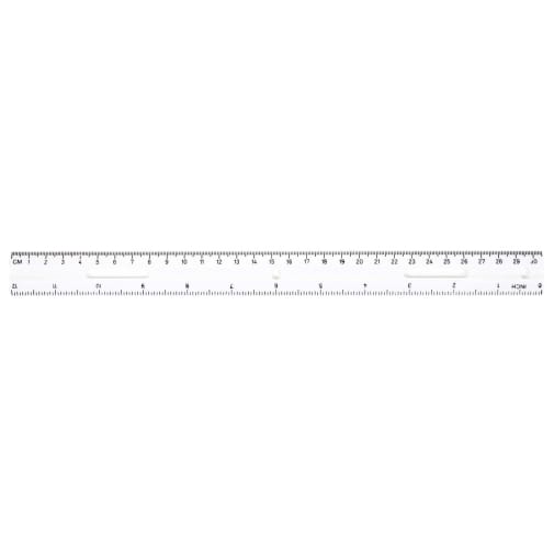 Ruler - Plastic - 12" (Clear)