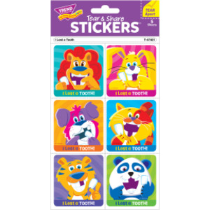 I Lost A Tooth Tear & Share Stickers&reg;, 30 Count