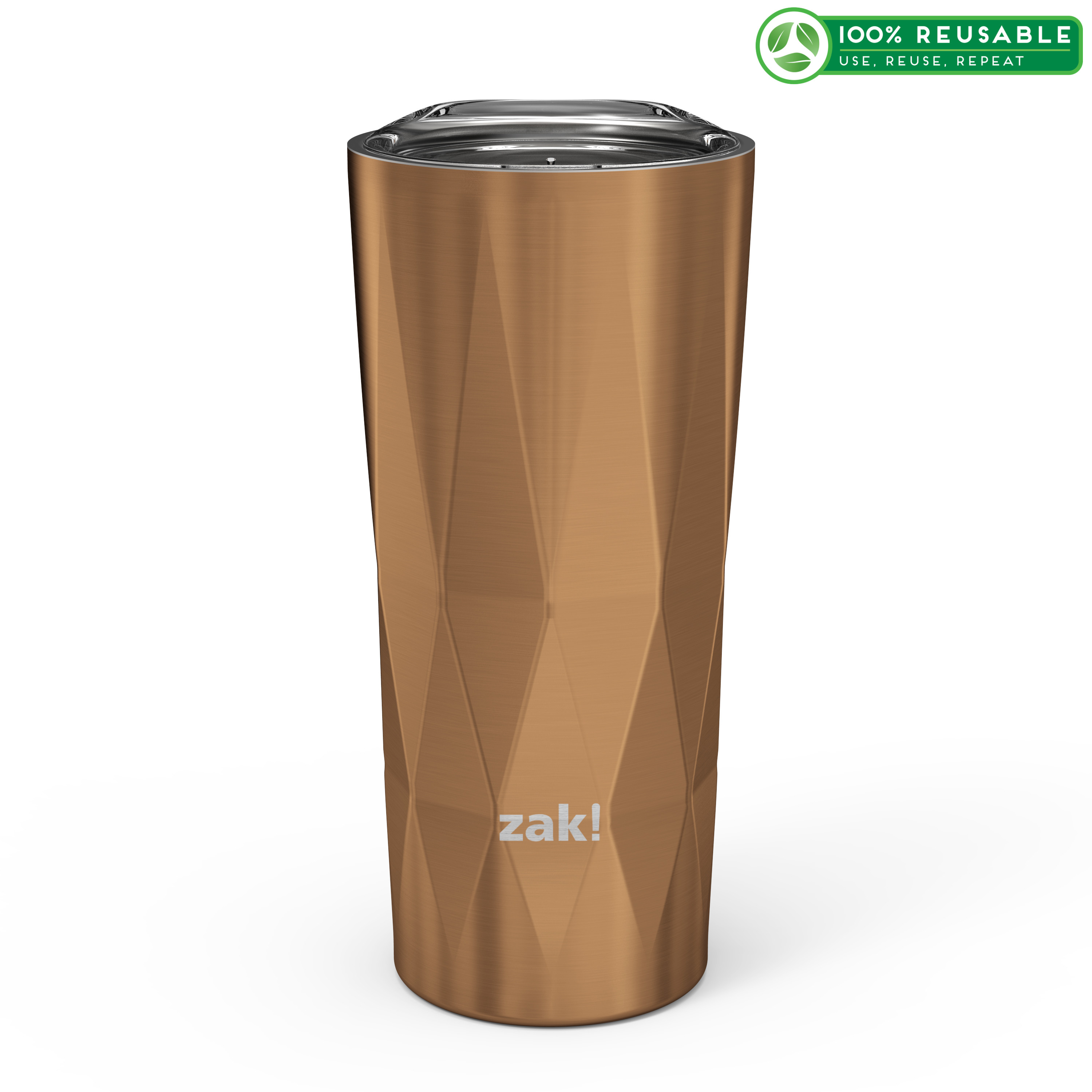 Fractal 16 ounce Vacuum Insulated Stainless Steel Tumbler, Copper slideshow image 1 Fractal 16 ounce Vacuum Insulated Stainless Steel Tumbler, Copper slideshow image 1