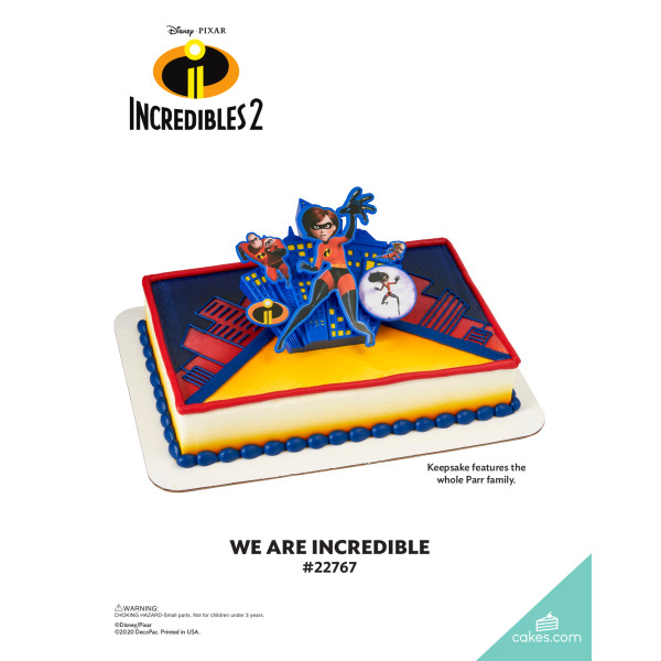 Disney and Pixar's Incredibles 2 We are Incredible The Magic of Cakes® Icing Only Page