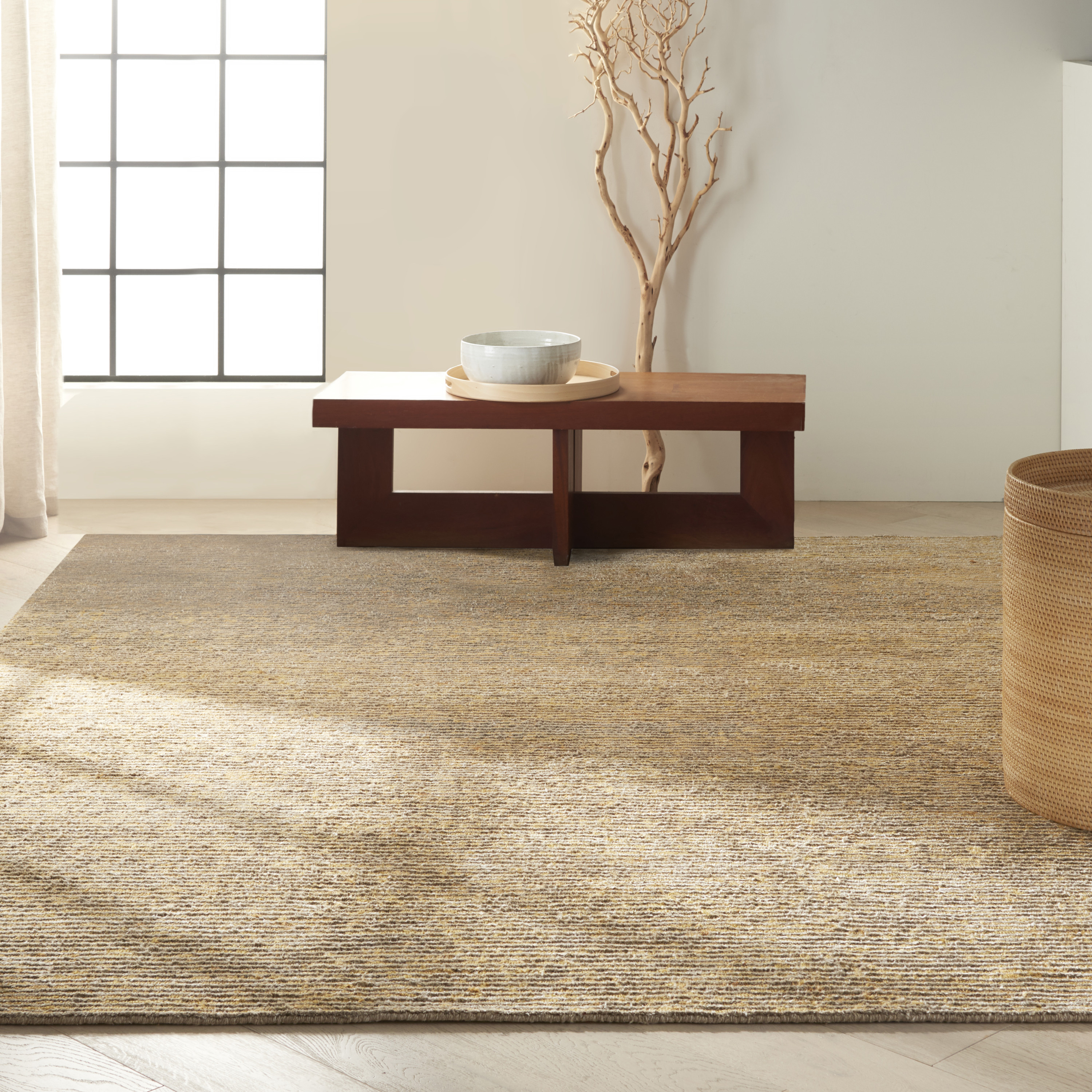 Calvin Klein Mesa 8' x 10' Fossil Modern Indoor Rug
