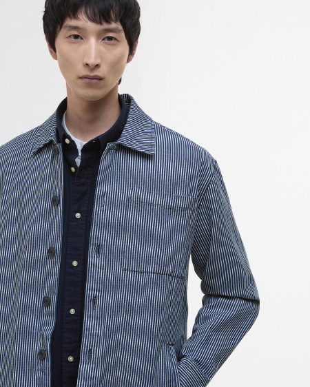 Overshirt in rigatino