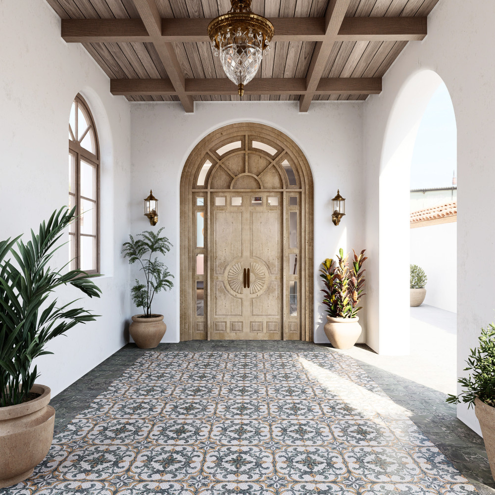 Versailles Mosaico Palace 7-7/8 in. x 7-7/8 in. Porcelain Floor and Wall Tile