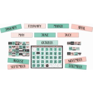 Simply Sassy Calendar Bulletin Board Set, 83 Pieces
