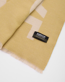 Milla Logo Wrap Scarf Jasmine/Burnished Gold