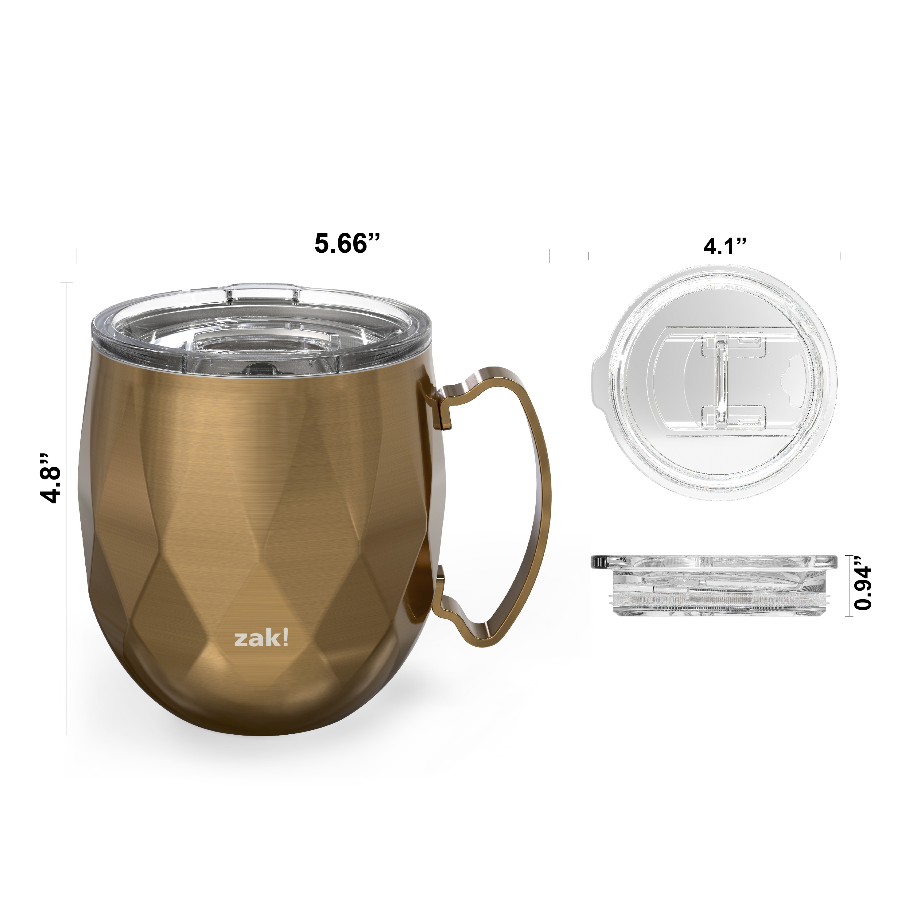 Fractal 19 ounce Vacuum Insulated Stainless Steel Tumbler, Copper slideshow image 5 Fractal 19 ounce Vacuum Insulated Stainless Steel Tumbler, Copper slideshow image 5