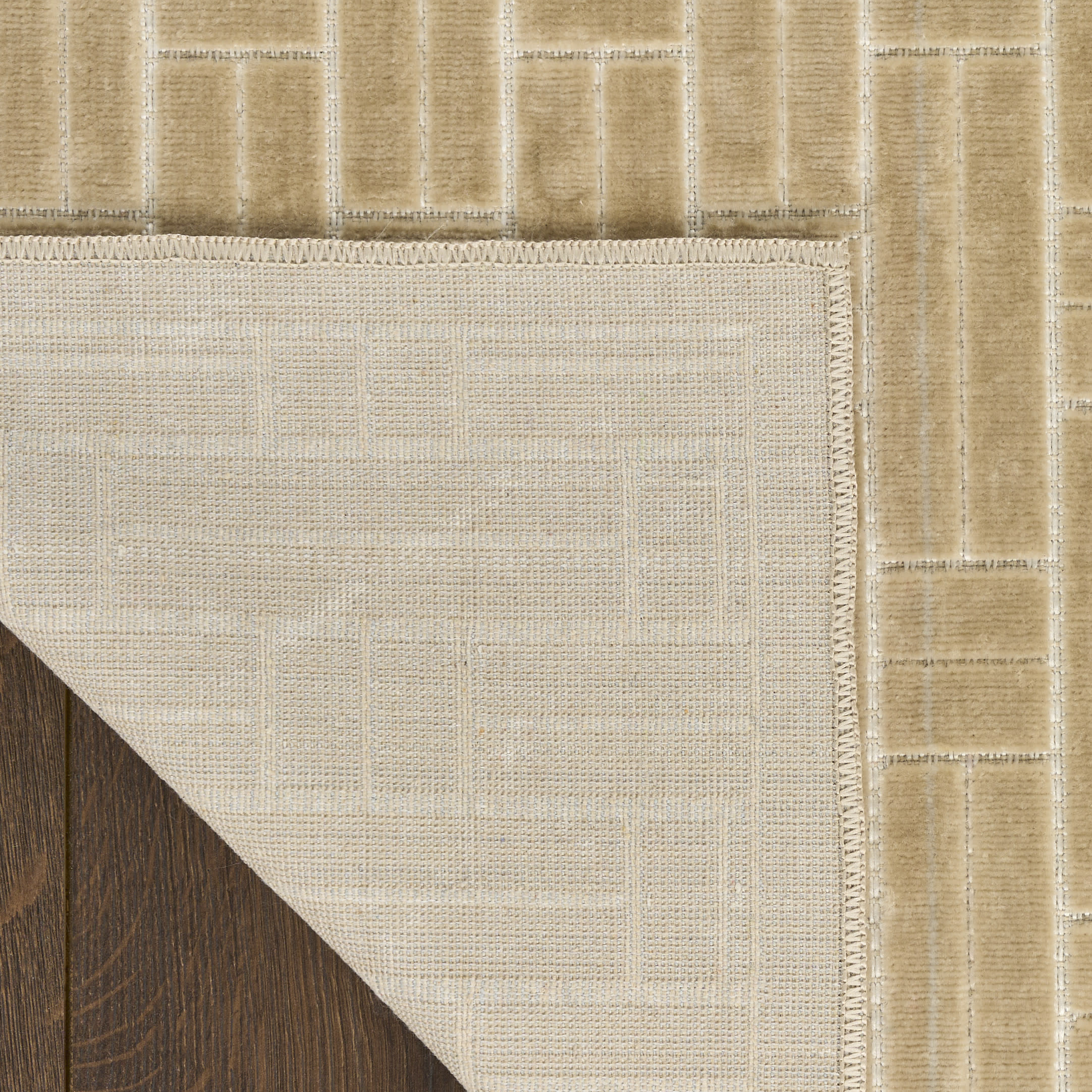 Nourison Washable Charm 2'2" x 10' Beige Ivory Modern Indoor Rug
