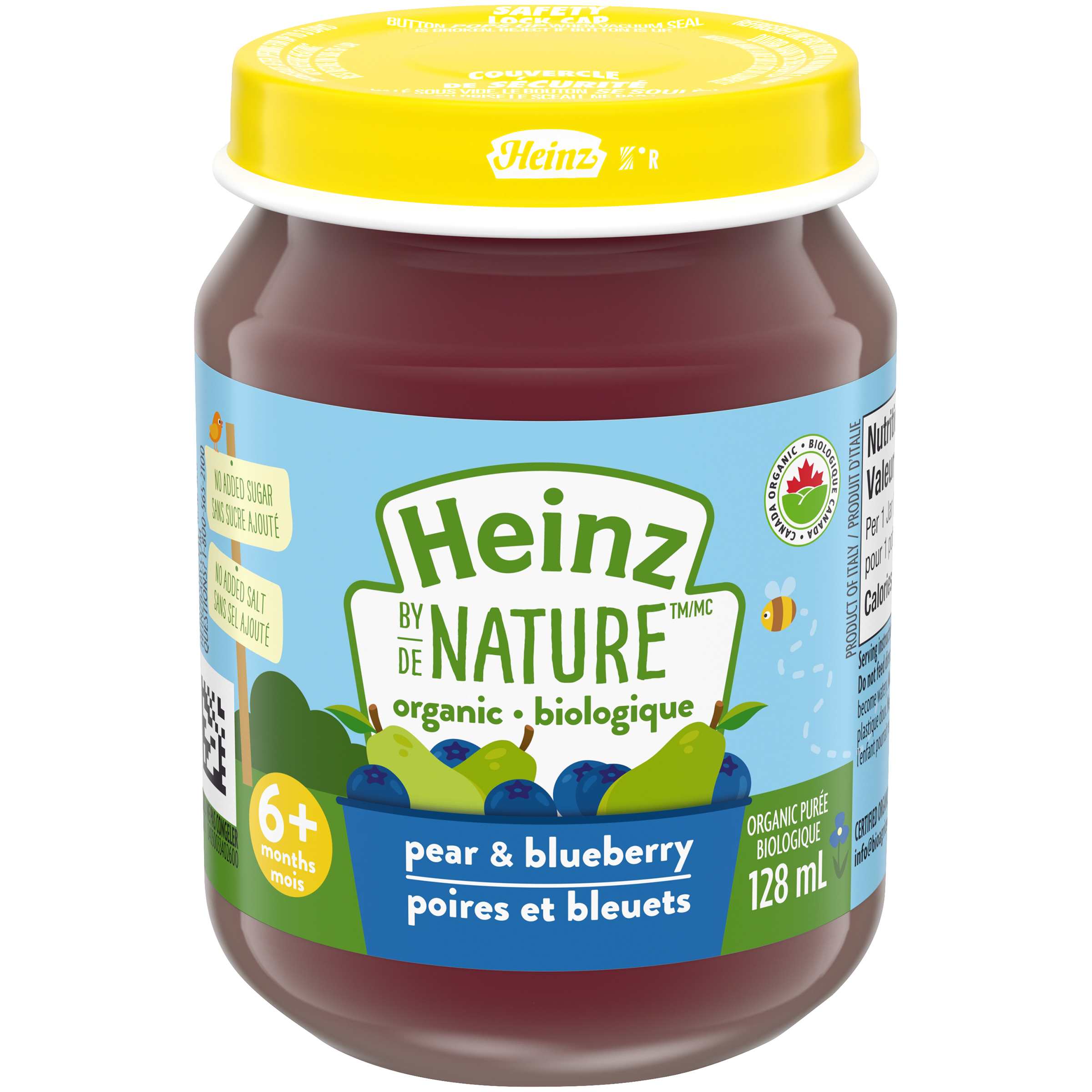 Heinz by Nature Organic Baby Food - Pear & Blueberry Purée