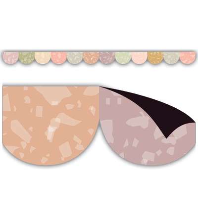 Terrazzo Tones Scalloped Magnetic Border