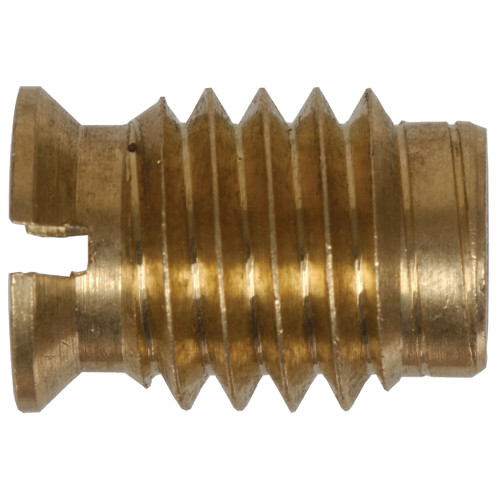 Slotted Wood Brass Insert (1/4
