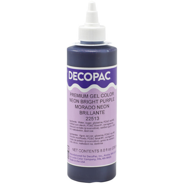 Neon Bright Purple Premium Gel Color