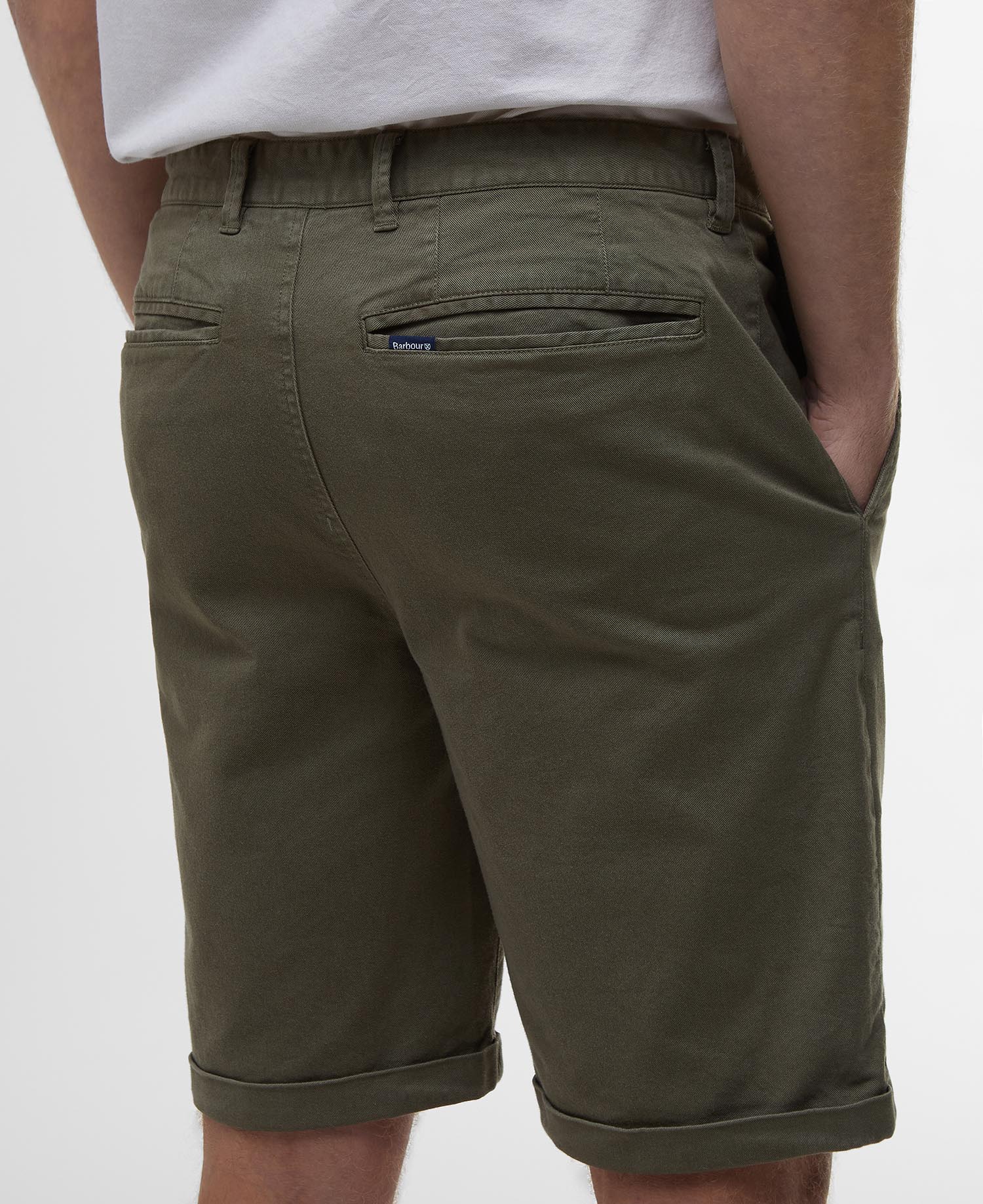 Shorts chino in twill lavato image number 4