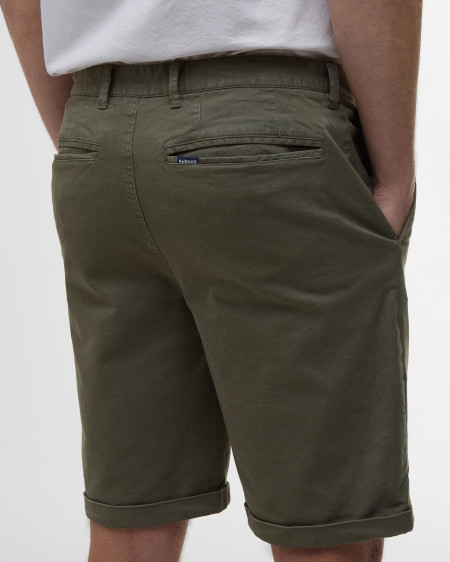 Shorts chino in twill lavato