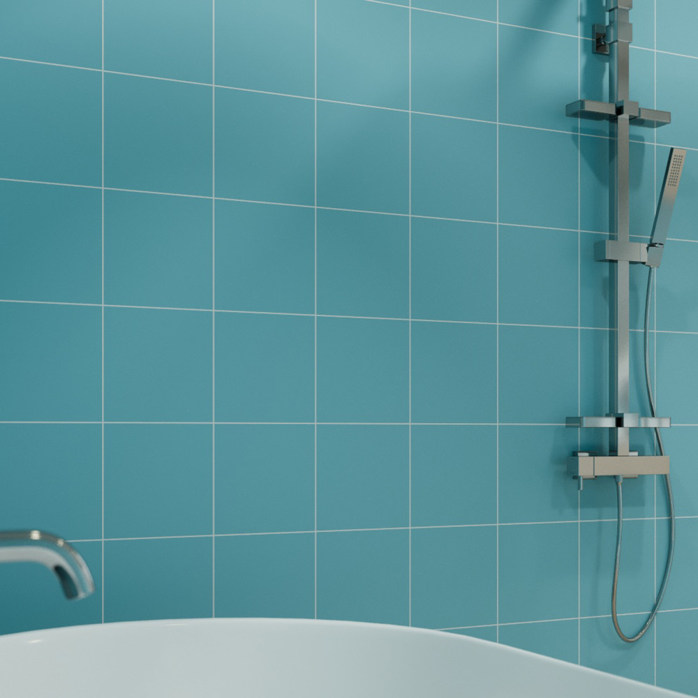 Monocolor Celeste 7-7/8 in. x 7-7/8 in. Ceramic Floor and Wall Tile