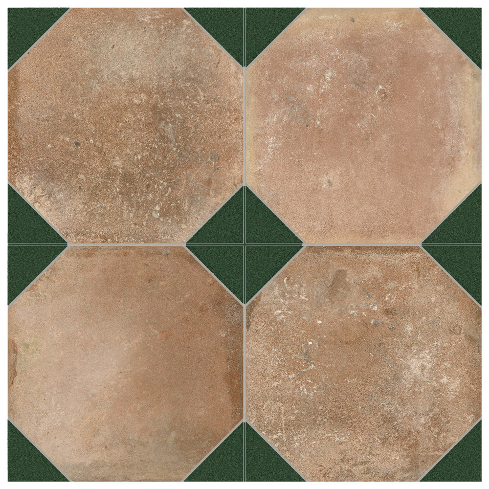 Kings Nonna with Spruce Corner 17-7/8 in. x 17-7/8 in. Porcelain Floor and Wall Tile
