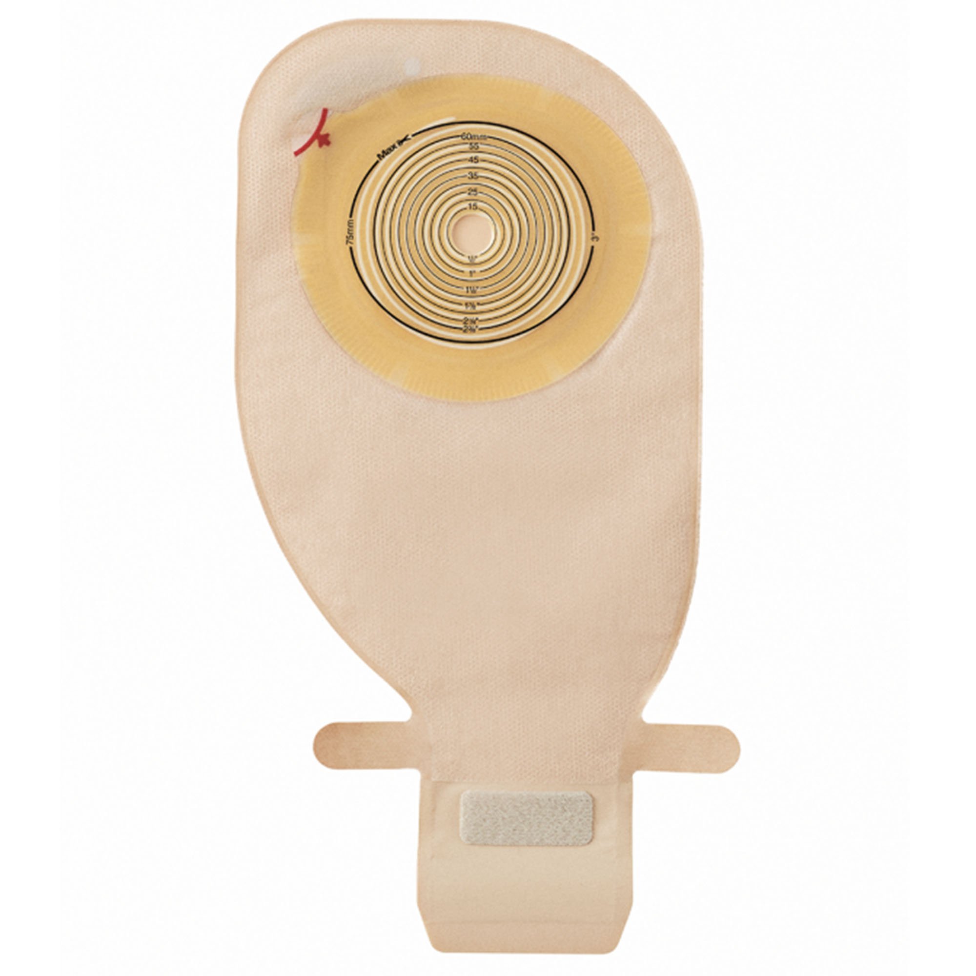 Assura Flat 1-Piece Transparent Ostomy Pouch, 10  75 mm Stoma MK 698880