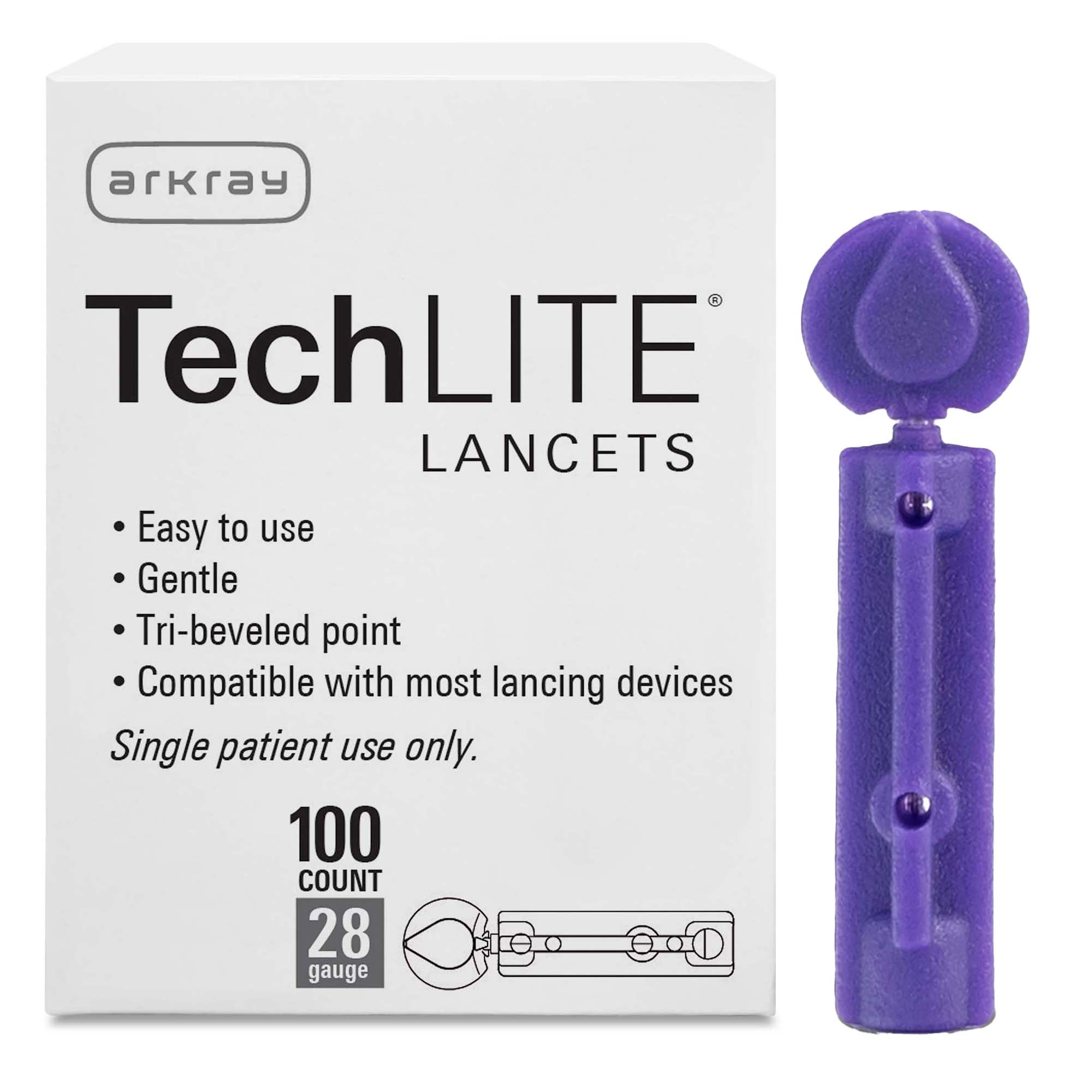 Techlite® Lancet, 28 Gauge
