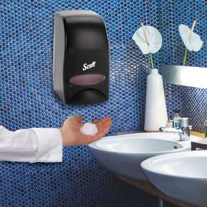 KIM92145, Kimberly Clark, Scott Essential, 1000ml, Black, Manual Dispenser