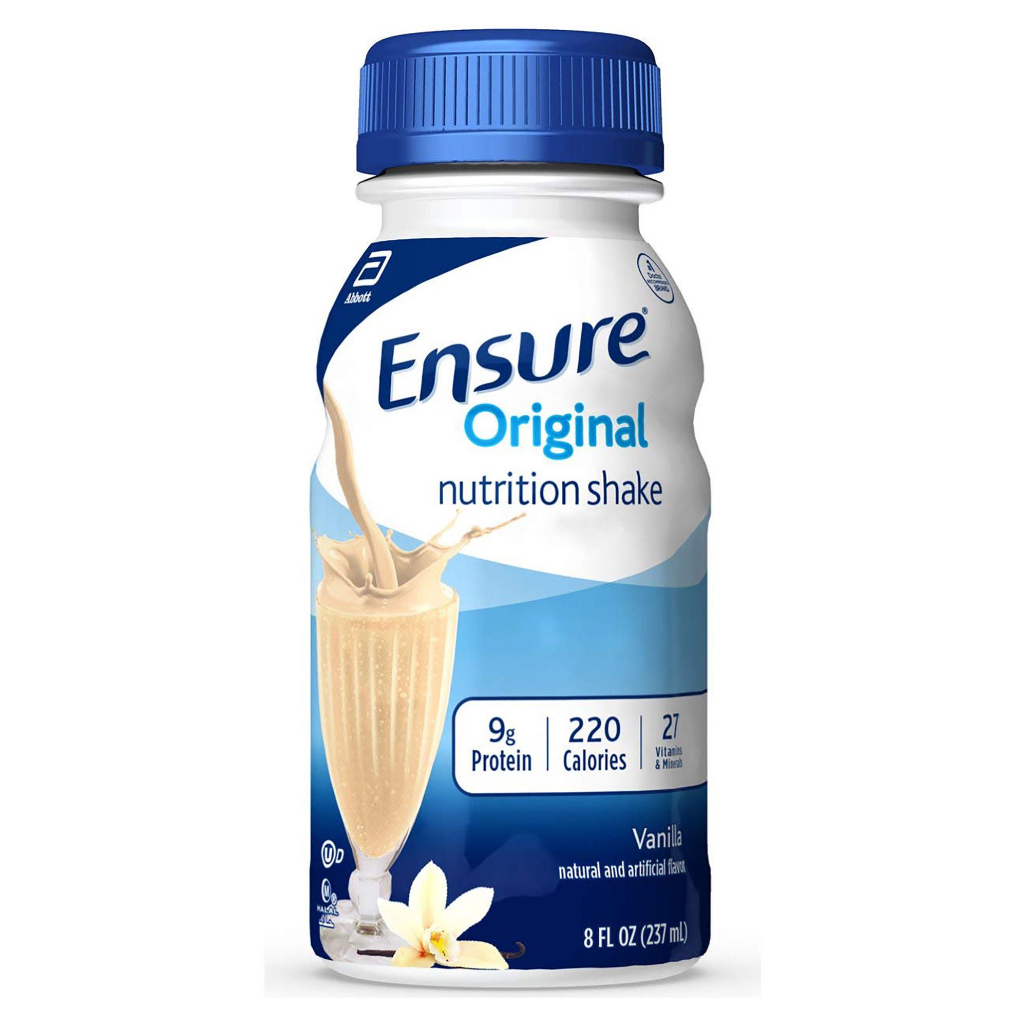 Ensure® Original Therapeutic Nutrition Shake, Vanilla, 8-ounce Bottle