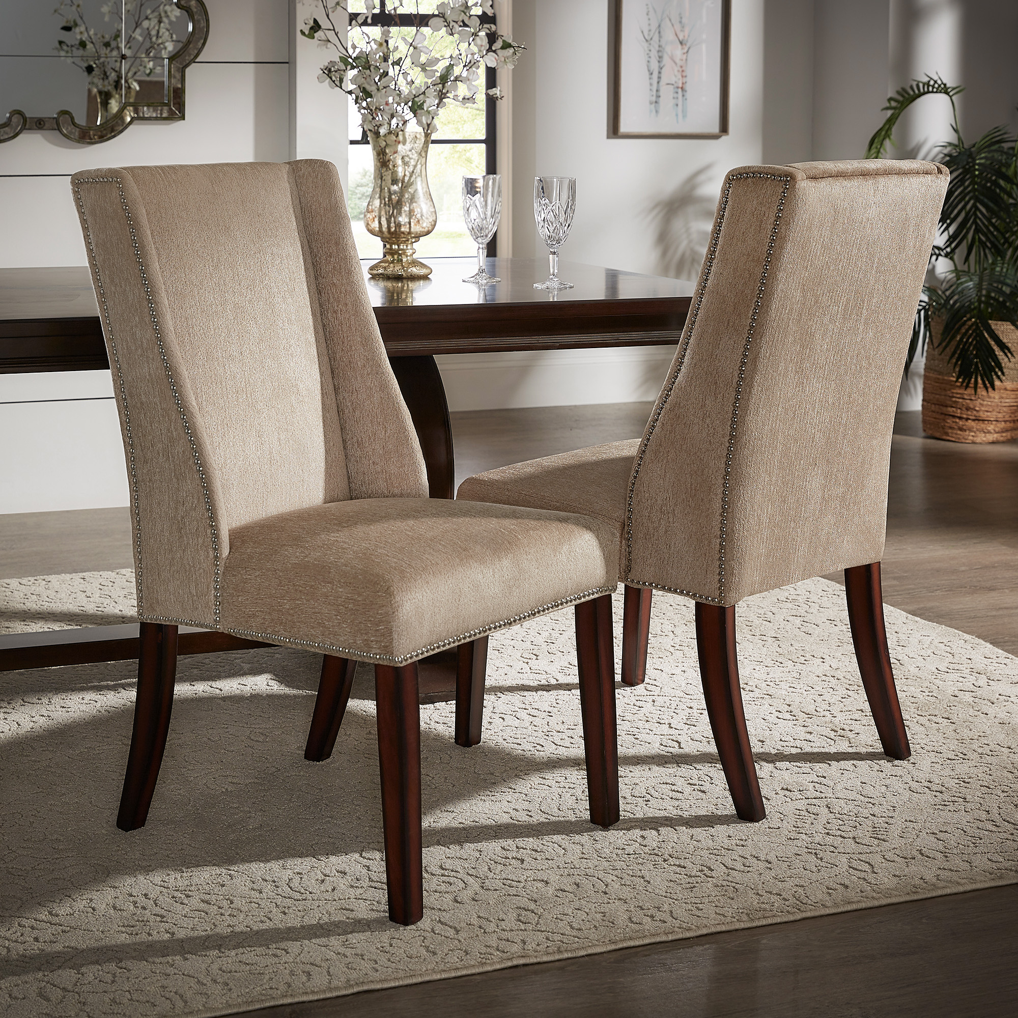 Wingback Dining Chairs (Set of 2)