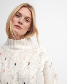 Fleur Cable-Knit Cardigan 