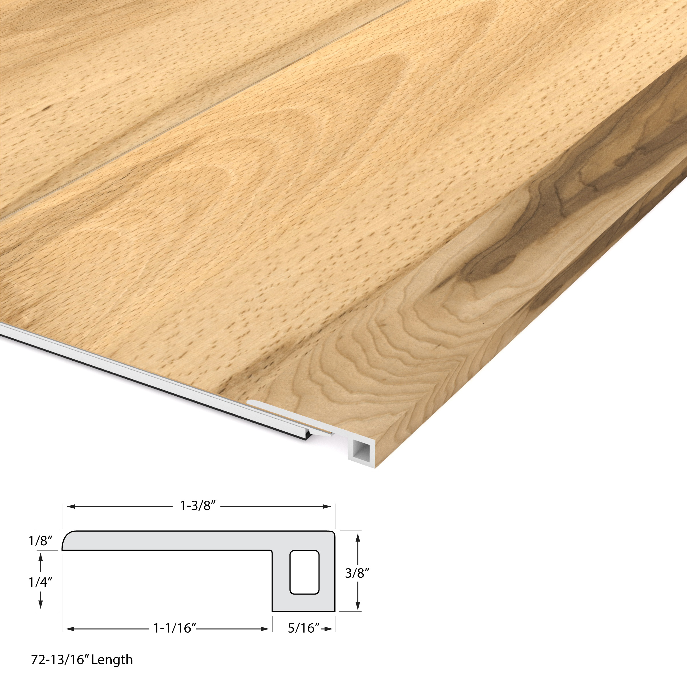 Huntington Hickory Cali Vinyl Threshold view 4