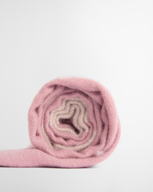 Milla Logo Wrap Scarf Raspberry/Jasmine