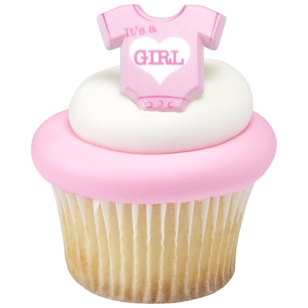 It's a Girl Cupcake Rings