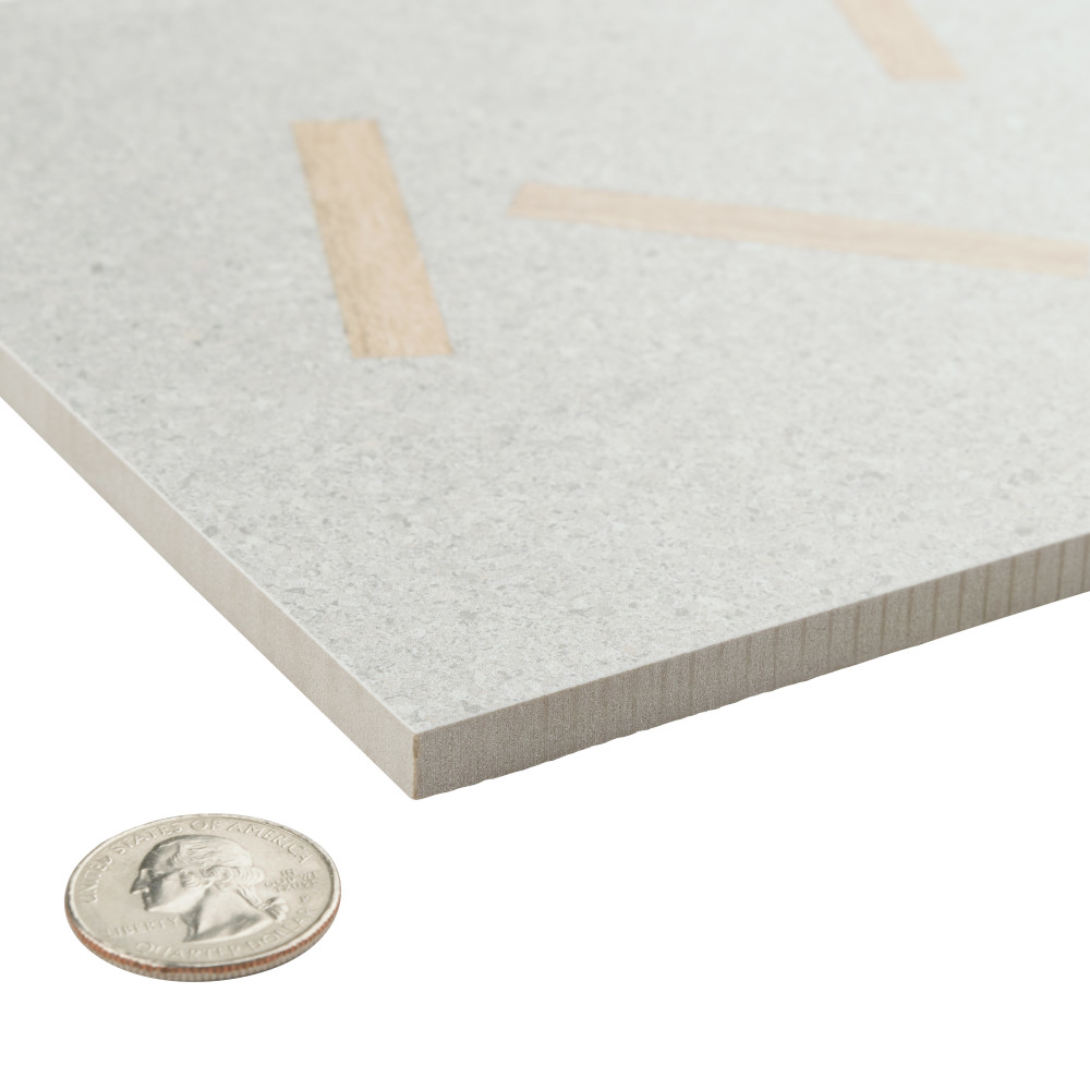 Komi Maolan Beige 7-7/8 in. x 7-7/8 in. Porcelain Floor and Wall Tile