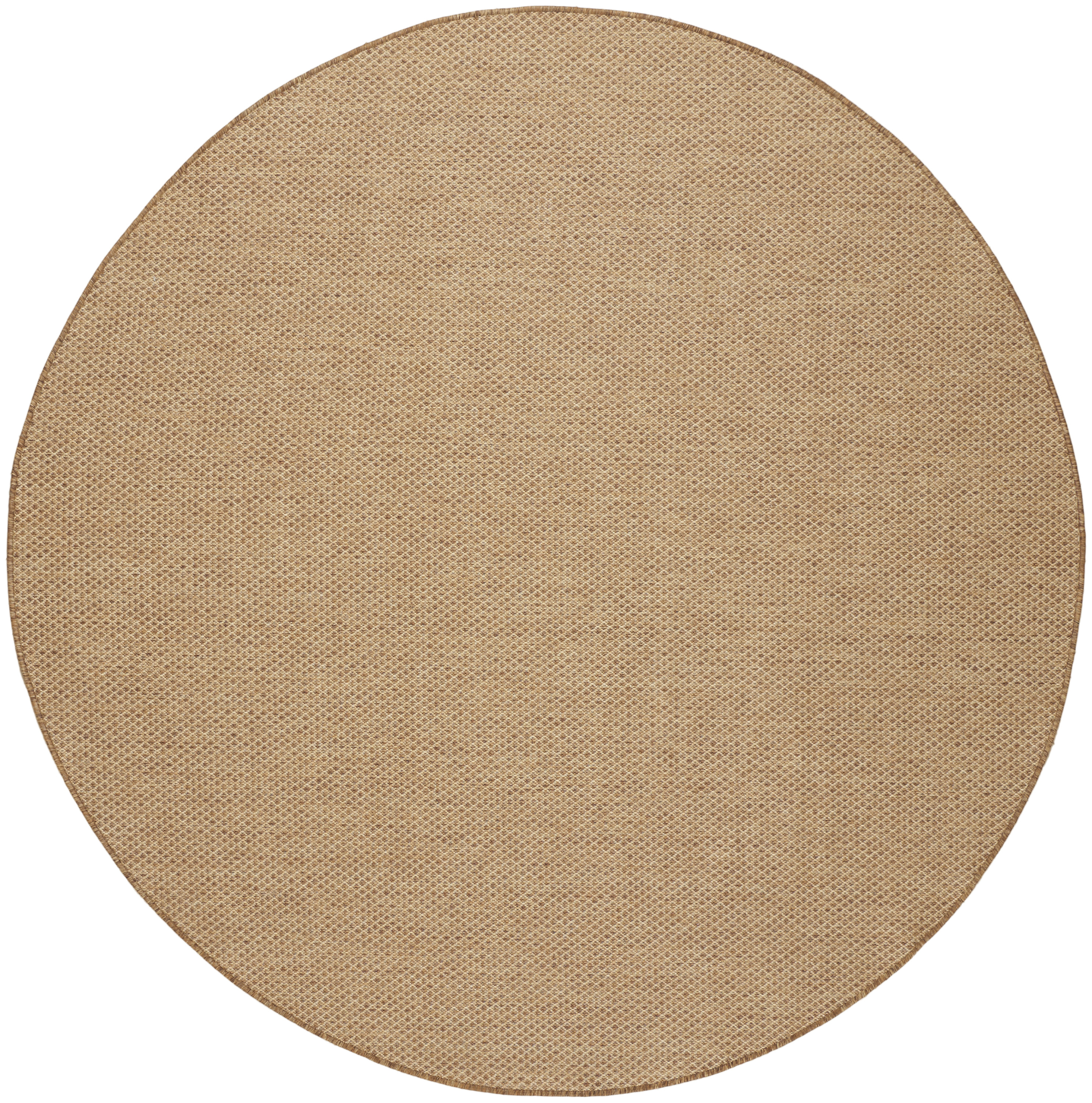 Nourison Courtyard 5' x Round Jute Modern Rug